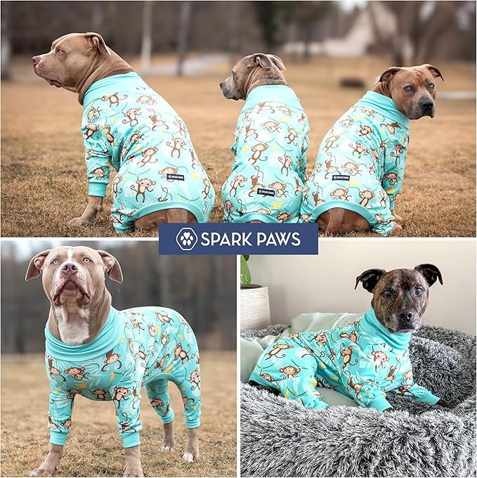 Spark Paws Dog Pajama, Dog Recovery Suit Male, Ultra-Soft and 4-Way Stretch - Image 7