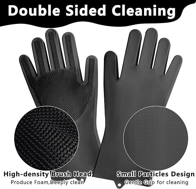 Pet Grooming Gloves—Dog Washing Gloves - Image 4