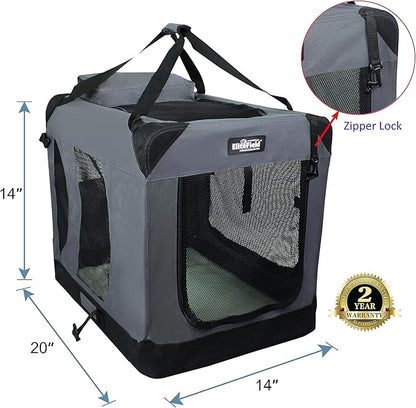 EliteField 3-Door Folding Soft Dog Crate - Image 2