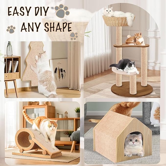 78.7"X15.8" Self-Adhesive Cat Scratching Mat, Couch Protector from Cat Claws - Image 3