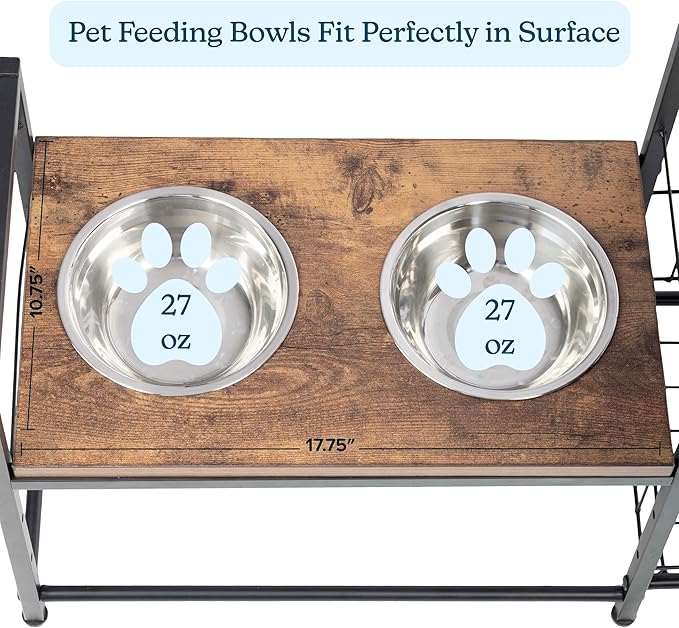 Elevated Dog Bowls with Storage - Image 6