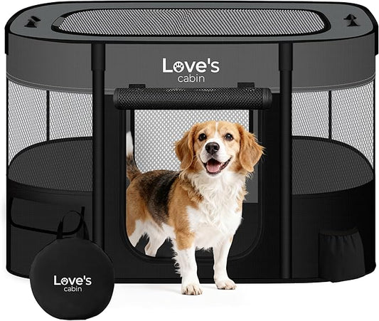 Love's cabin Pet Puppy Dog Playpen, Large Dog Tent Crates Cage Indoor/Outdoor by Lovescabin