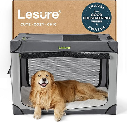 Lesure Shown on TODAY Show Soft Collapsible Dog Crate by Lesure