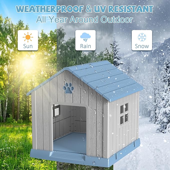 EFU Small Dog House Outdoor Indoor, Waterproof Dog House - Image 5