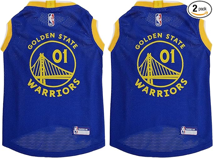 Pets First NBA Golden State Warriors Dog Jersey, Small by PETSFIRST