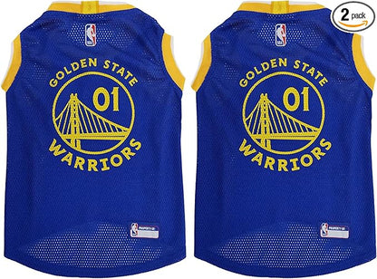 Pets First NBA Golden State Warriors Dog Jersey, Small by PETSFIRST