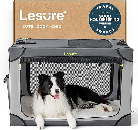Lesure Shown on TODAY Show Soft Collapsible Dog Crate by Lesure