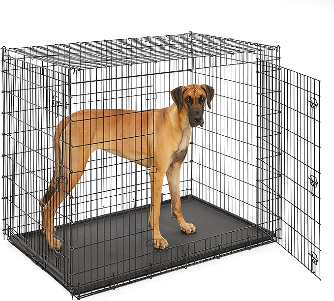 Solutions by MidWest Homes for Pets 54-Inch Drop Pin Crate for Giant Breeds by MidWestHomesForPets