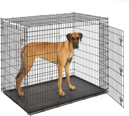 Solutions by MidWest Homes for Pets 54-Inch Drop Pin Crate for Giant Breeds by MidWestHomesForPets