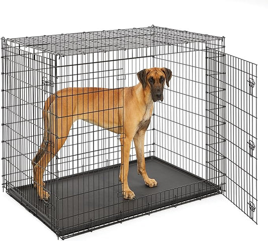 Solutions by MidWest Homes for Pets 54-Inch Drop Pin Crate for Giant Breeds by MidWestHomesForPets