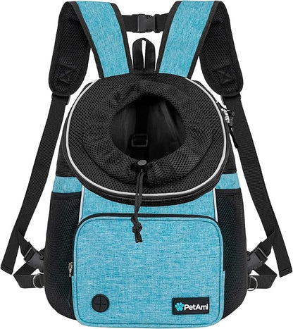 PetAmi Adjustable Cat & Dog Chest Carrier Backpack, Ventilated by PetAmi