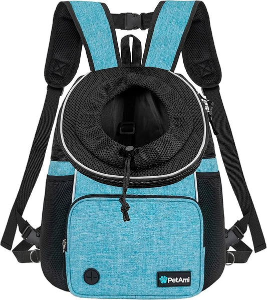 PetAmi Adjustable Cat & Dog Chest Carrier Backpack, Ventilated by PetAmi