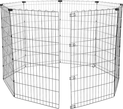Amazon Basics Foldable Octagonal Metal Exercise Dog Playpen, Indoor/Outdoor by AmazonBasics