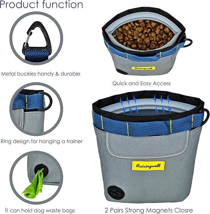 Raisingwell Dog Treat Pouch for Pet Walking and Training - Image 3