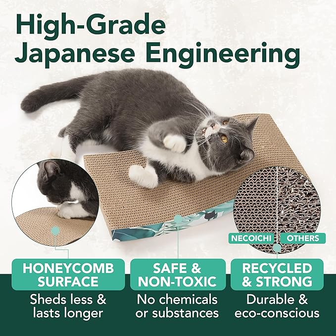 Reversible Wave Cat Scratcher for Indoor Cats - Image 4