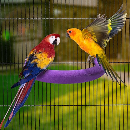 FrgKbTm U Shape Parrot Perch Stand Toy Bird Platform Sand Paw Grinding Clean - Image 2
