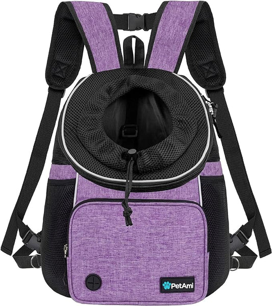 PetAmi Adjustable Cat & Dog Chest Carrier Backpack, Ventilated by PetAmi