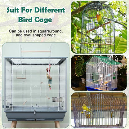 Catcan 2 Pack Bird Cage Seed Catcher Guard, Bird Cage Cover, Heavy Duty - Image 5
