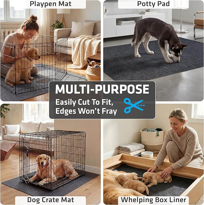 Drymate Jumbo Dog Playpen Mat, Super Absorbent, Waterproof, Slip-Resistant - Image 5
