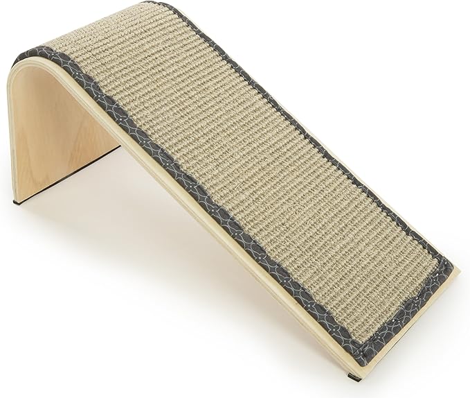 SmartyKat Sisal Angle Ramp Cat Scratcher, Natural Woven Sisal Surface & Stable - Image 7