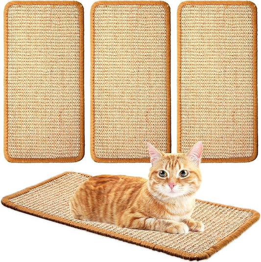 Tuanse 4 PCS Cat Scratcher Mat, 15.7 x 7.8 Inches Sisal Cat Scratching Pad by Tuanse