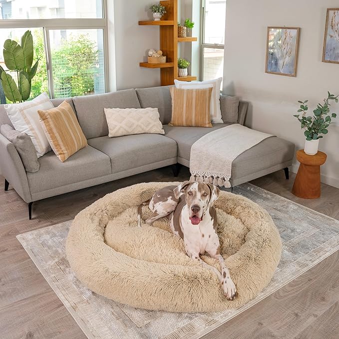 Best Friends by Sheri The Original Calming Donut Dog Bed – Washable Plush Pet - Image 7