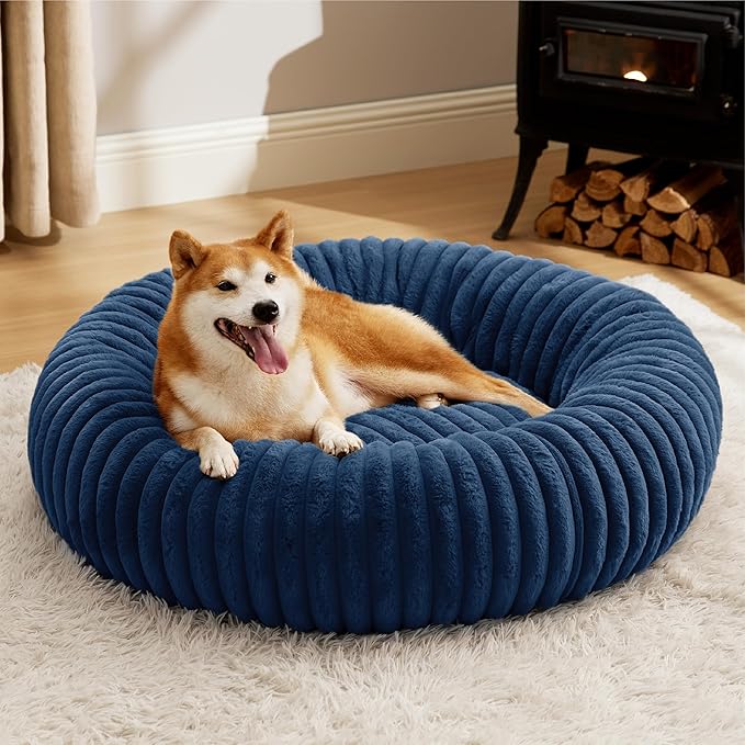 Bedsure ComfyFleece™ Donut Large Dog Bed by Unknown