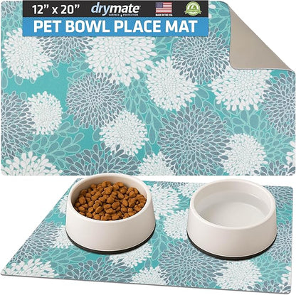 Drymate Pet Bowl Placemat, Dog & Cat Food Feeding Mat by Drymate