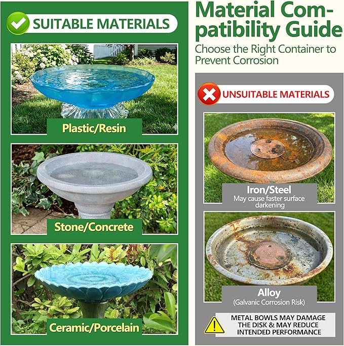 Factee 2PCS Bird Bath Copper Disk – 0.6mm Thick 99.9% Pure Copper Cleaning Disk - Image 4