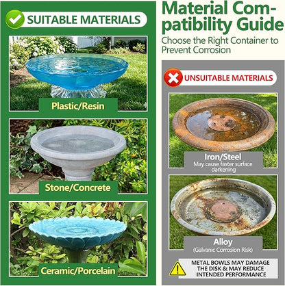 Factee 2PCS Bird Bath Copper Disk – 0.6mm Thick 99.9% Pure Copper Cleaning Disk - Image 4