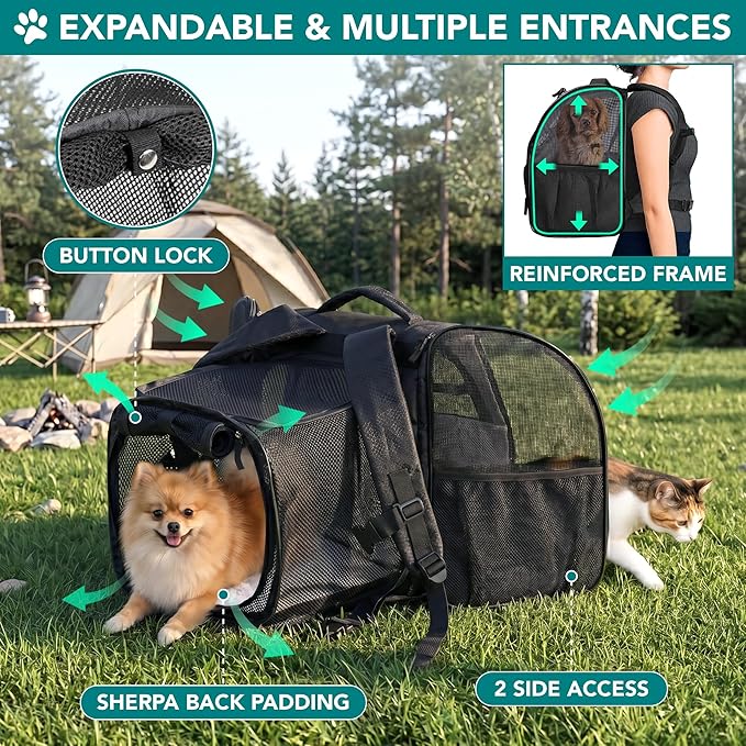 PetAmi Expandable Dog Backpack Carrier - Image 3