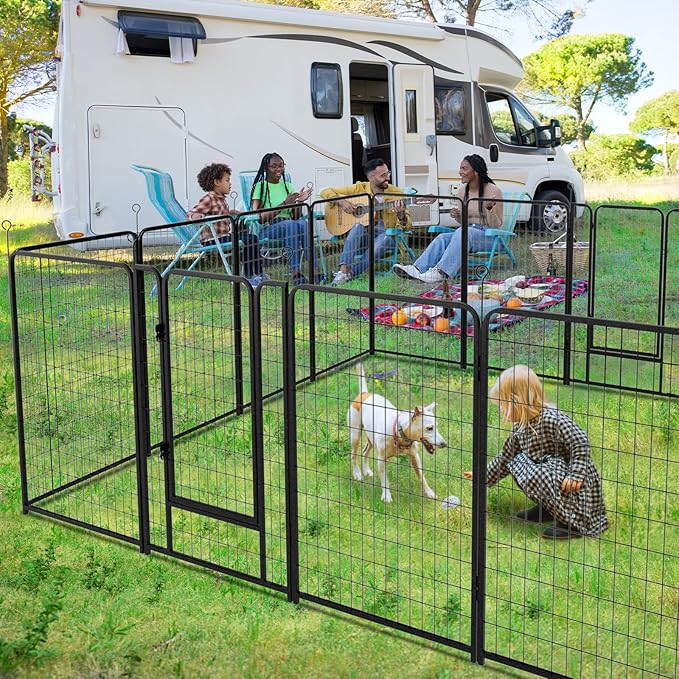 Kfvigoho Dog Playpen Outdoor Extra Wide 16 Piece Panels Heavy Duty Dog Fence - Image 2