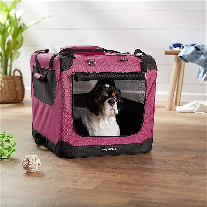 Amazon Basics Folding Portable Soft Pet Dog Crate Carrier Kennel - Image 5