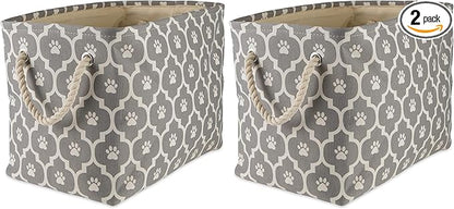Bone Dry Pet Storage Collection Lattice Paw Print, Medium Rectangle by BoneDry