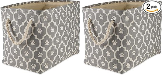 Bone Dry Pet Storage Collection Lattice Paw Print, Medium Rectangle by BoneDry