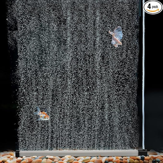 hygger Aquarium Bubble Strip, Nano Air Bubble Curtain Wall Aquarium Air Stone by hygger