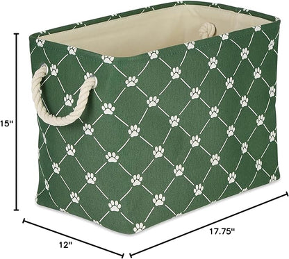 Bone Dry Pet Storage Collection Paw and Bone Print, Large Rectangle, 17.5x12x15 - Image 9