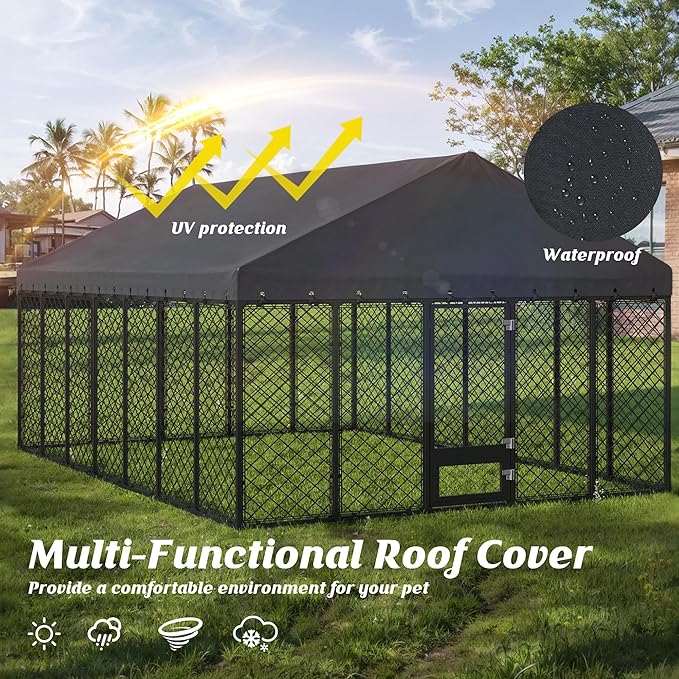 10x14FT Heavy Duty Outdoor Dog Kennel - Image 6