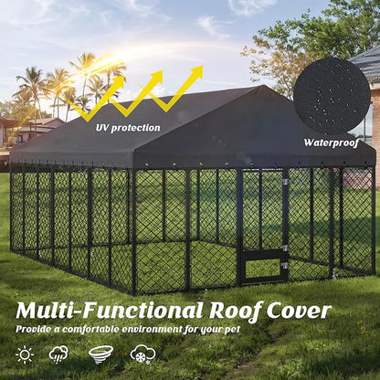 10x14FT Heavy Duty Outdoor Dog Kennel - Image 6