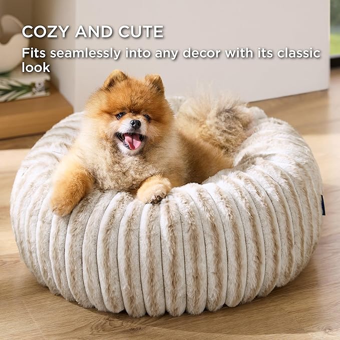 Bedsure ComfyFleece™ Donut Small Dog Bed - Image 4