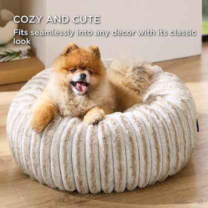 Bedsure ComfyFleece™ Donut Small Dog Bed - Image 4