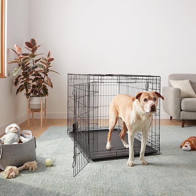Amazon Basics Portable Metal Wire Dog Crate - Image 5