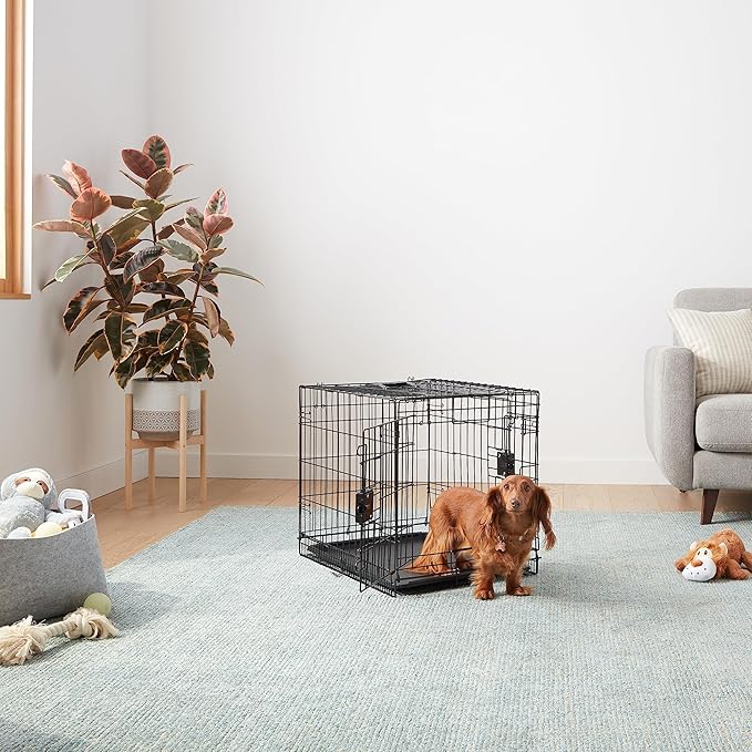 Amazon Basics Portable, Foldable Metal Wire Dog Crate - Image 5
