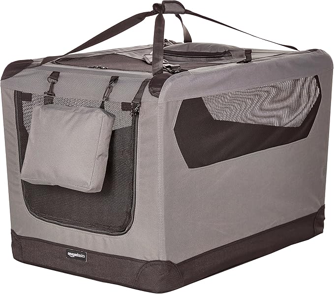 Amazon Basics Portable Folding Soft Pet Dog Crate Carrier Kennel by AmazonBasics