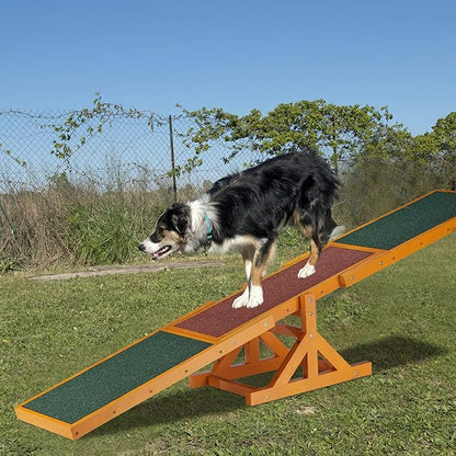 Relaxdays Colourful Wooden Pet Seesaw - Image 2