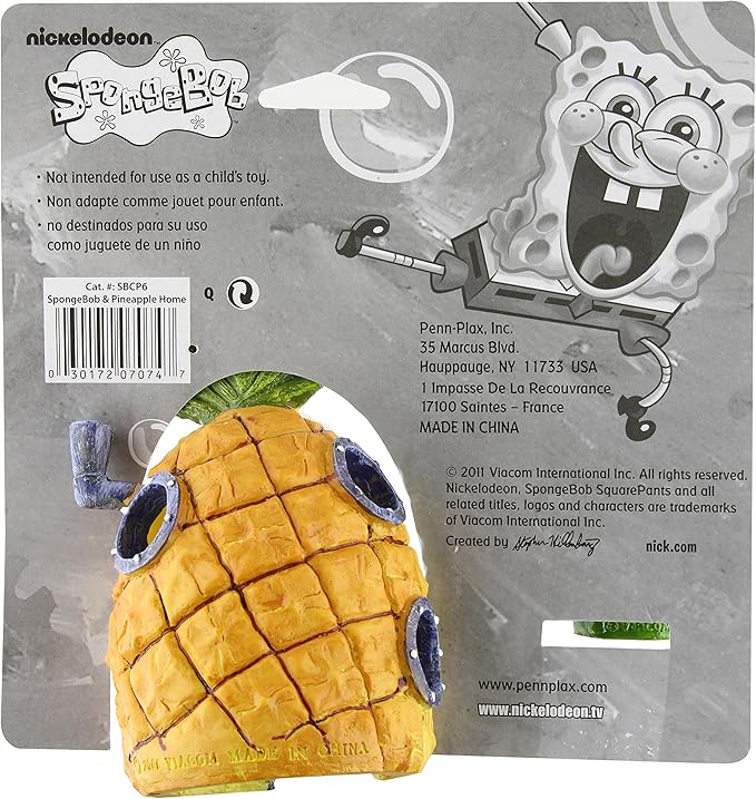 Penn-Plax Spongebob and Pineapple House Aquarium Ornament | 2 Piece Set | Great - Image 2
