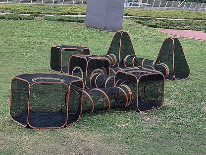 6 in 1 Pet Cat and Dog Tunnel Tent Foldable Pet Tent Outdoor Pop Up Pet Playpen - Image 8
