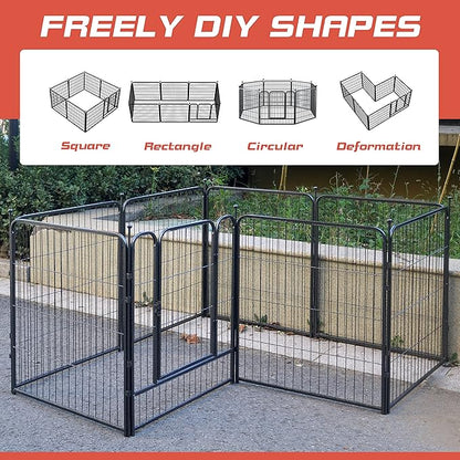 Dog Playpen, 32/40/45 Inch Height in Heavy Duty, Folding Indoor Outdoor - Image 5