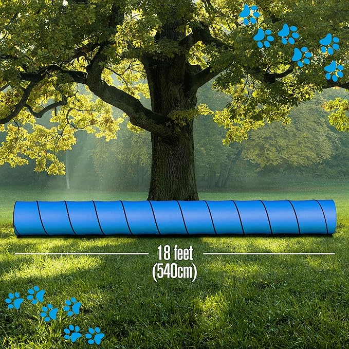 Houseables Dog Tunnel, Dog Agility Tunnel, Agility Equipment, 18 Feet, Puppy - Image 3