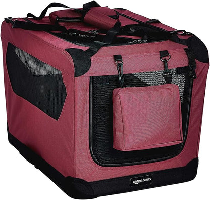 Amazon Basics Folding Portable Soft Pet Dog Crate Carrier Kennel by AmazonBasics